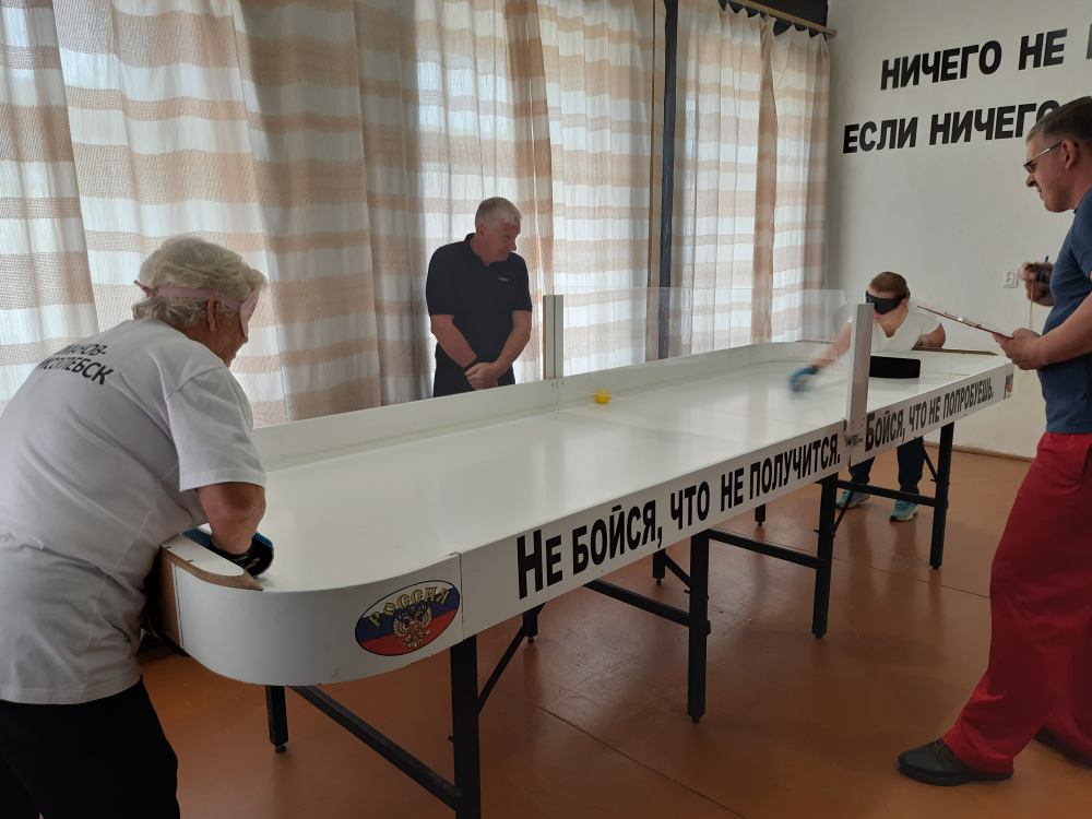 Тутаевскому обществу слепых подарили специальный теннисный стол