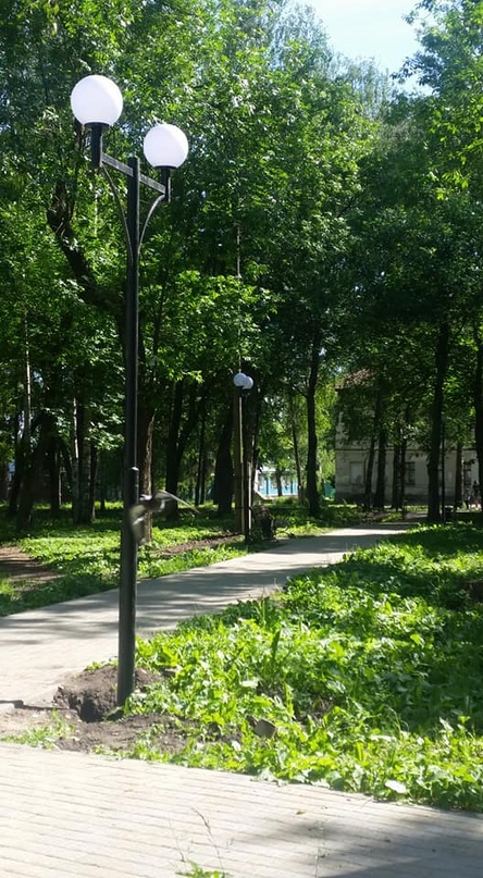 На Романовской стороне установлены новые фонари к которым прикрепят видеокамеры наблюдения