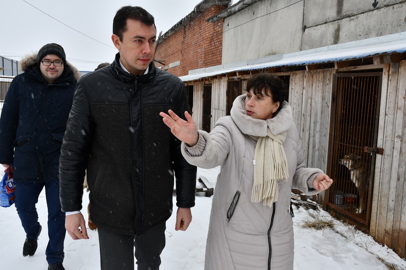 Глава района побывал сегодня в приюте для бездомных собак