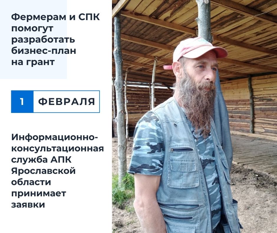 Информационно-консультационная служба АПК принимает заявки на разработку бизнес-планов для получения грантов