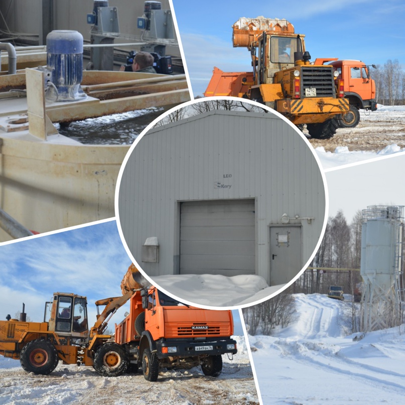С территории завода имени Менделеева вывозят снег, установка КАРИ работает