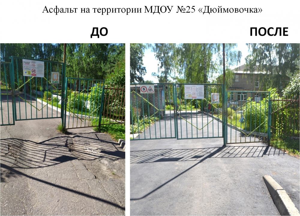 В детском саду "Дюймовочка" завершены работы по благоустройству