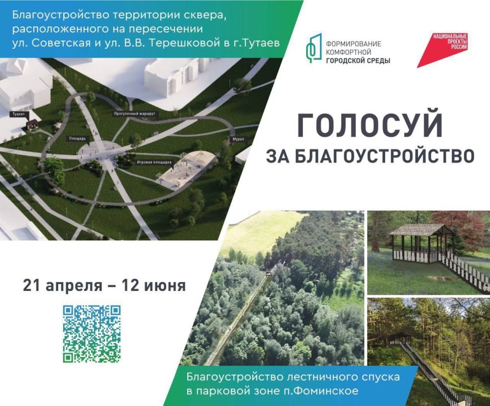 Идет голосование по формированию комфортной городской среды!