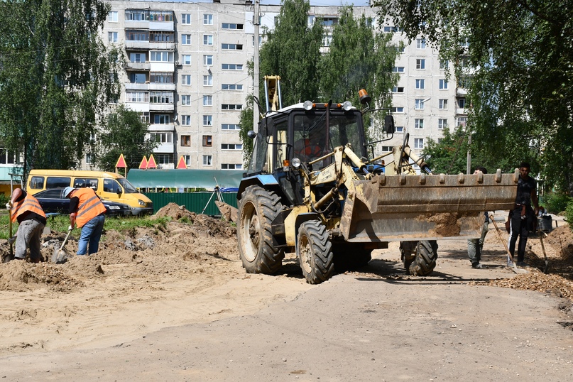 В «квадрате» началось благоустройство